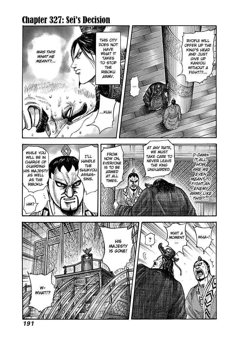 Read Kingdom Chapter 327 - Sei's Decision Online