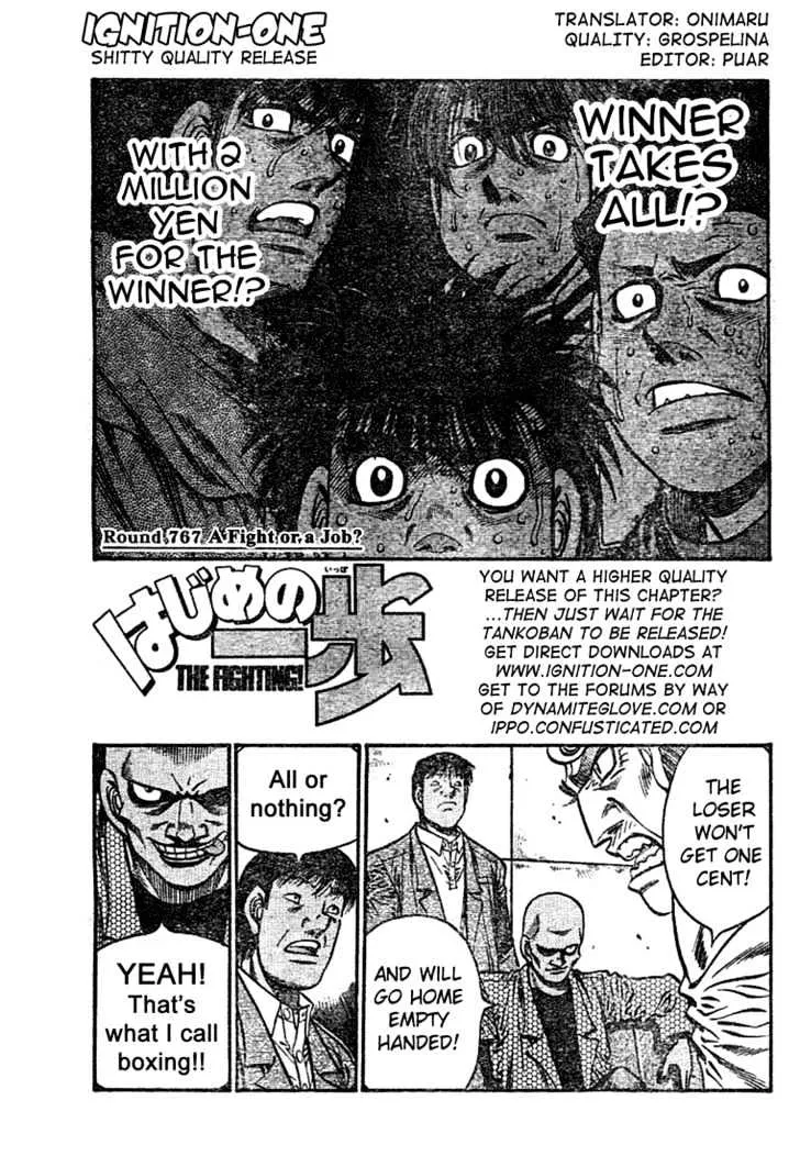 Read Hajime no Ippo Chapter 767 - A fight or a job Online