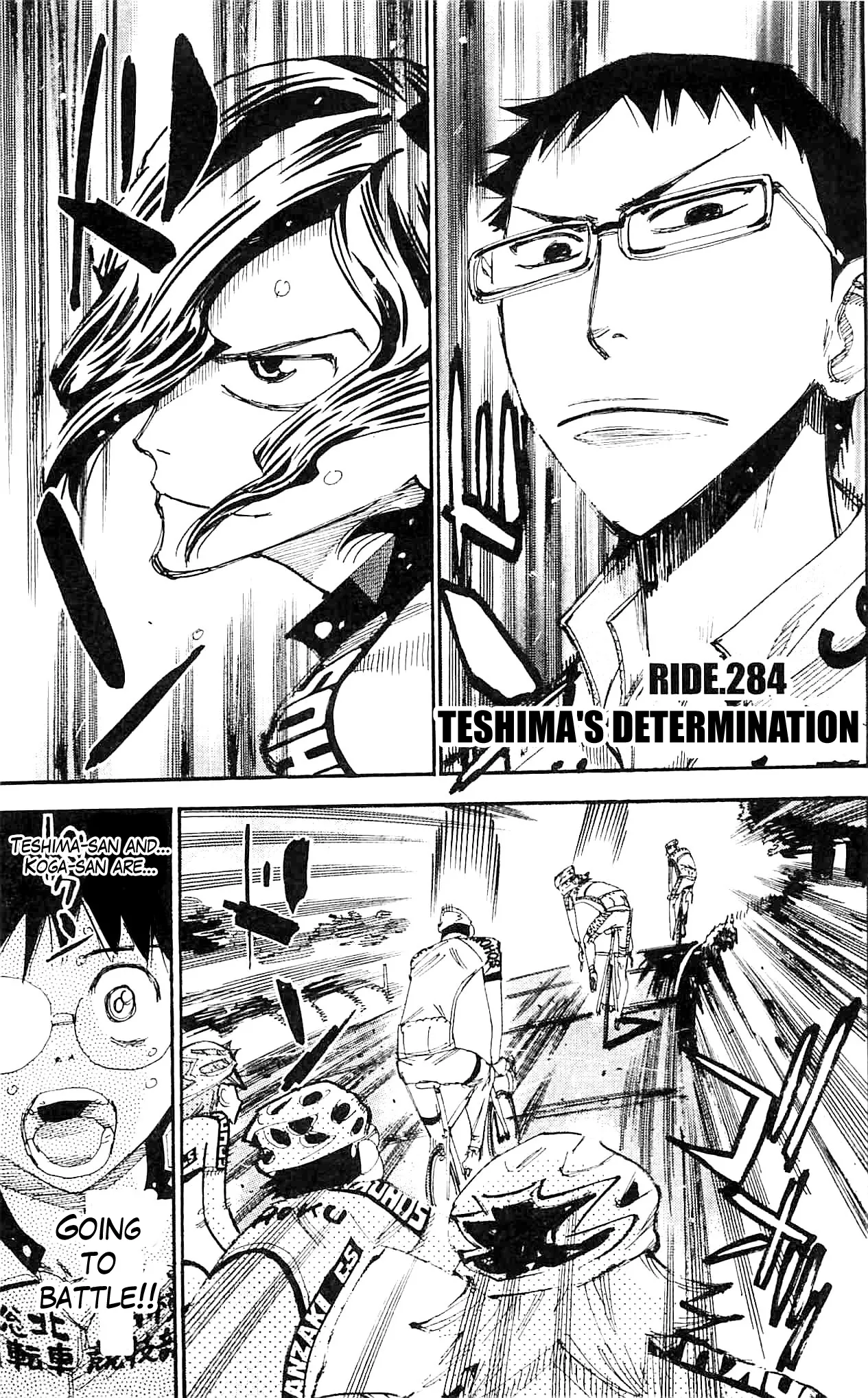 Read Yowamushi Pedal Chapter 284 - Teshima's determination Online