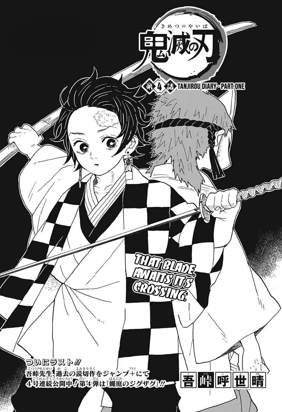 Read Kimetsu no Yaiba Chapter 4 - Tanjirou Diary, Part 1 Online