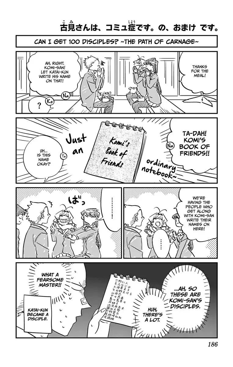 Read Komi-san wa Komyushou Desu Chapter 85.5 - Omake Online