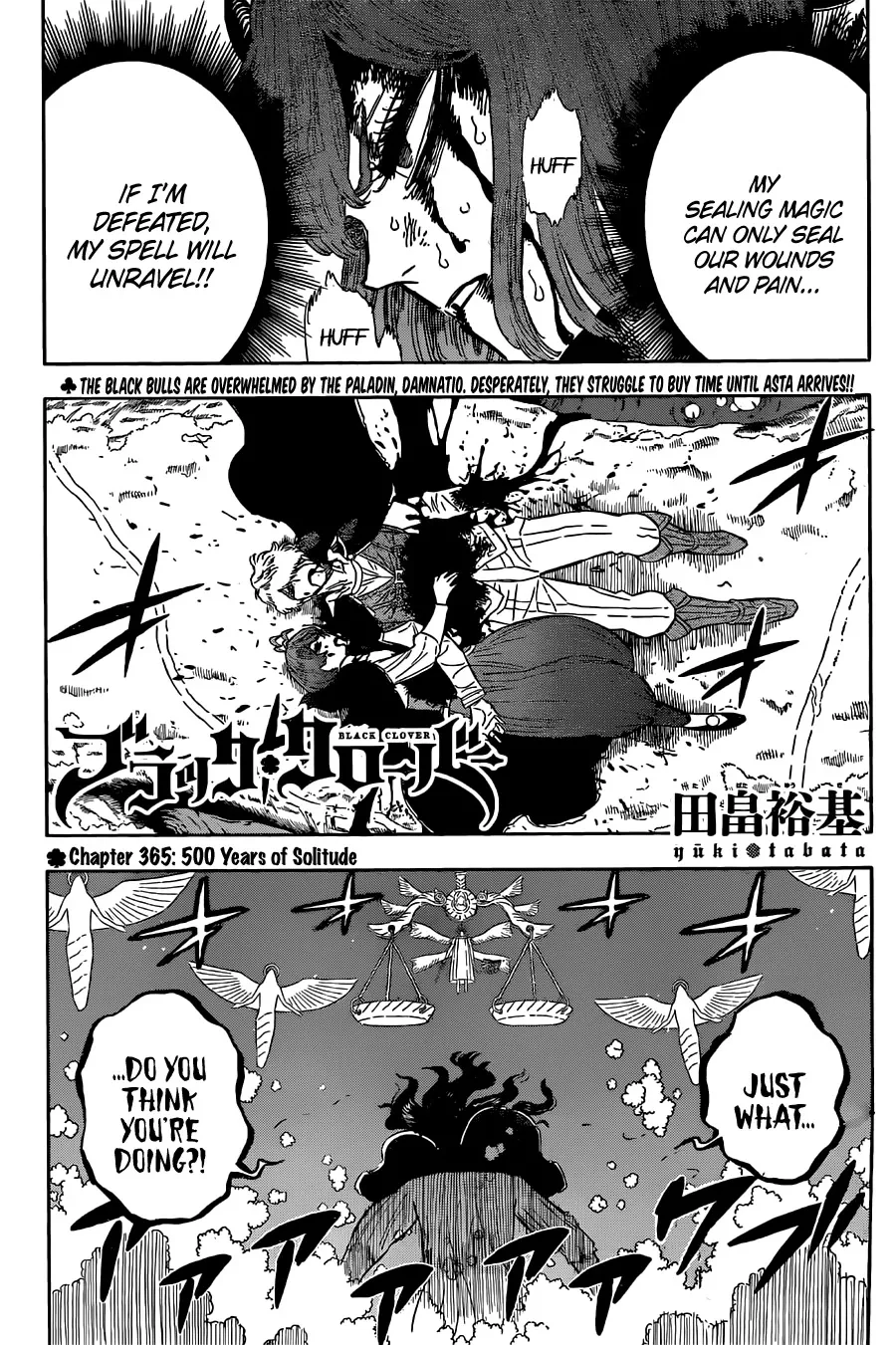 Read Black Clover Chapter 365 - 500 Years of Solitude Online