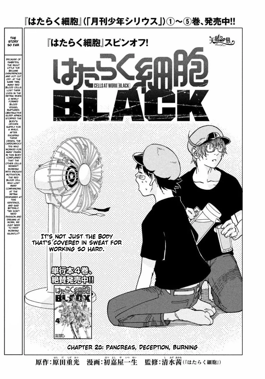 Read Hataraku Saibou BLACK Chapter 28 - Pancreas, Fraud, Inferno Online