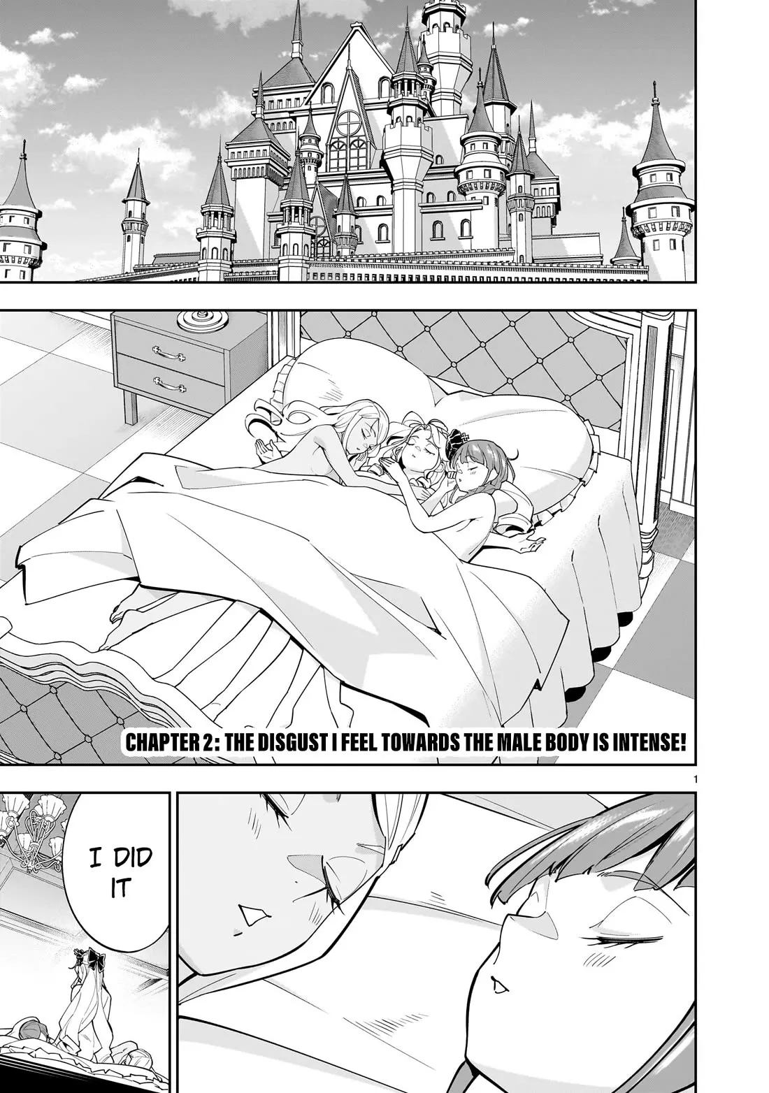 Read Shinimodori Oujo wa Ikinobiru Tame ni Yuri Harem wo Tsukuru Koto ni Shita Chapter 2 - The Disgust I Feel Towards the Male Body is Intense! Online