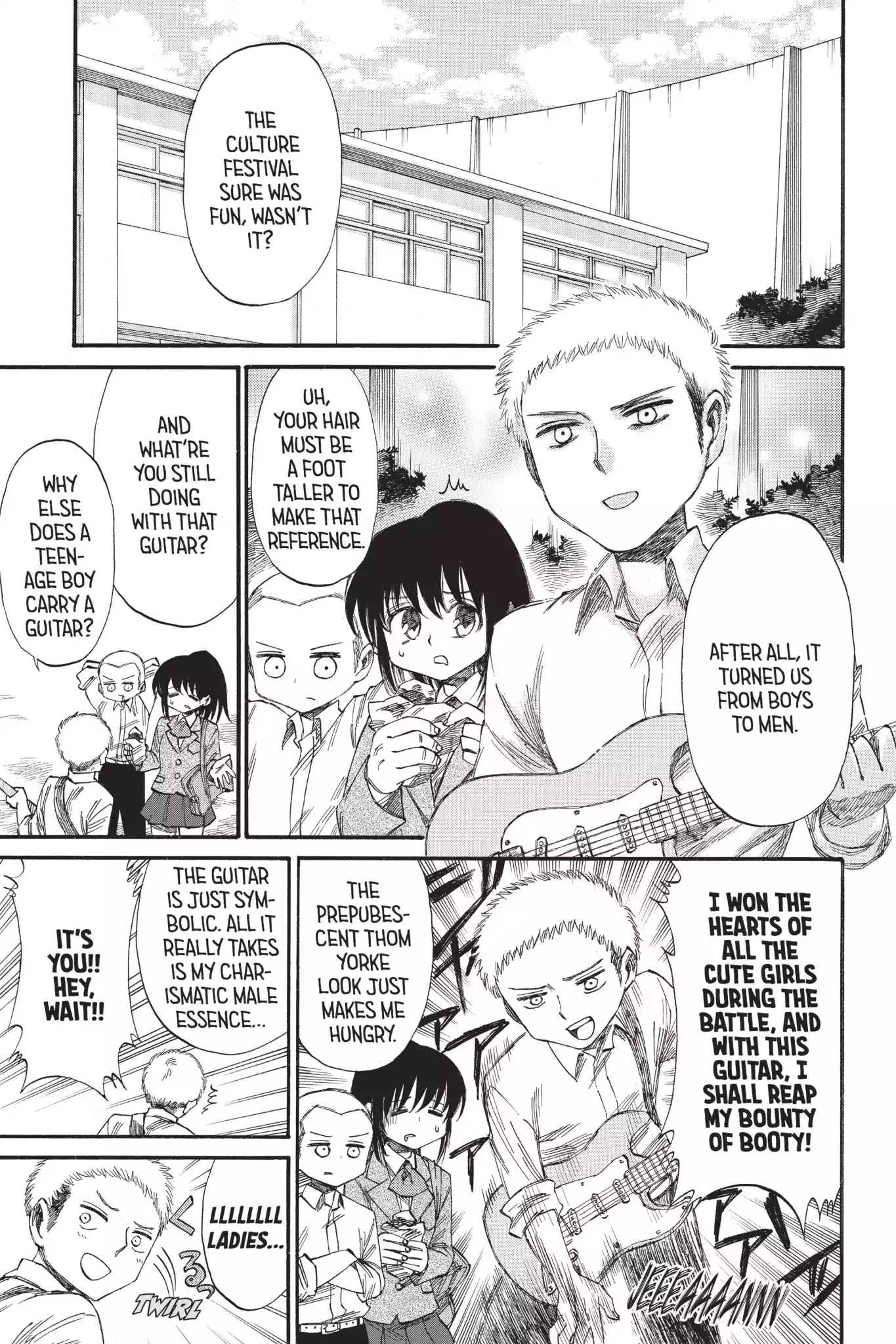 Read Attack on Titan: Junior High Chapter 38 - Vol.3 38th Period: Everybody Wants To Rude The School Online