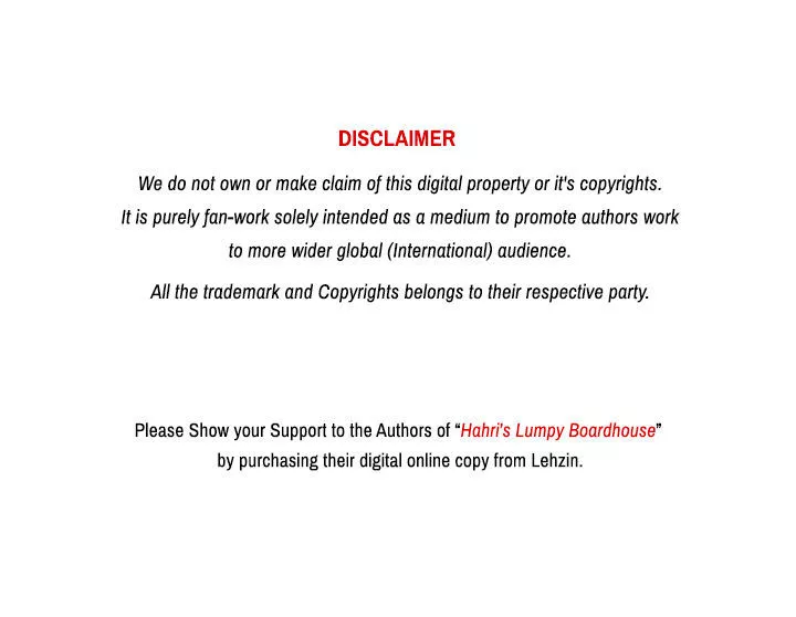 Read Hahri’s Lumpy Boardhouse Chapter 1 Online