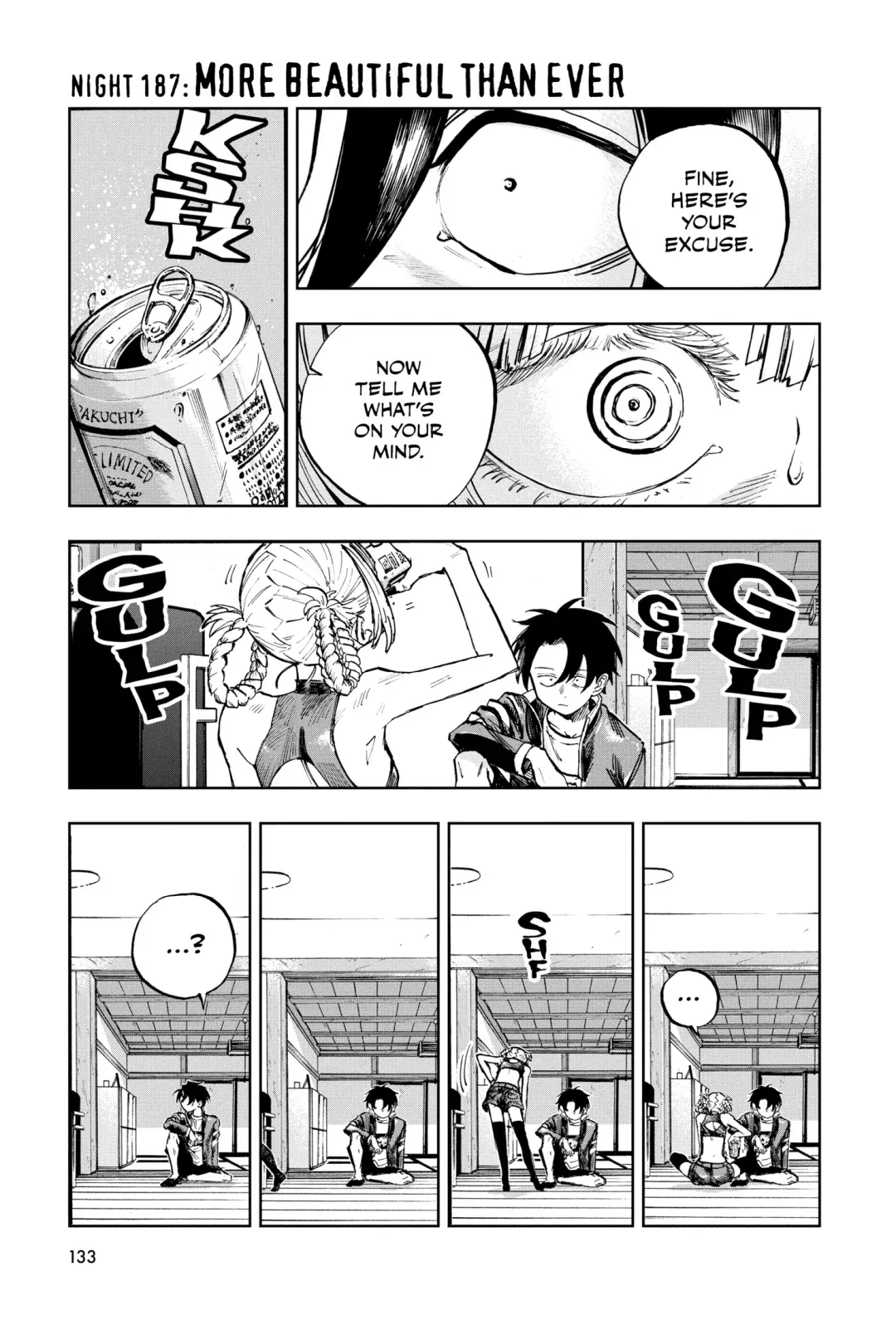Read Yofukashi no Uta Chapter 187 Online