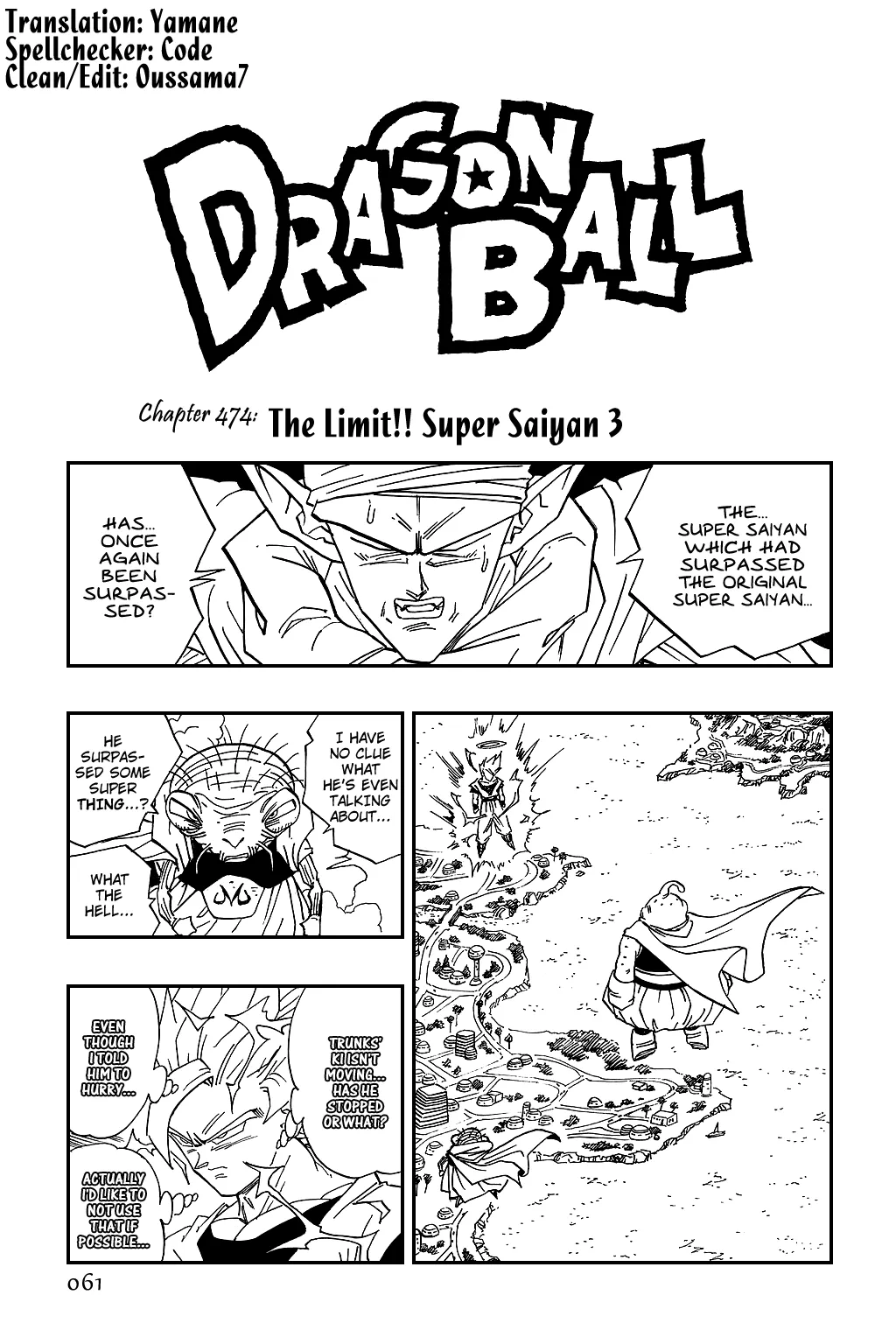 Read Dragon Ball Chapter 474 - The Limit!! Super Saiyan 3 Online