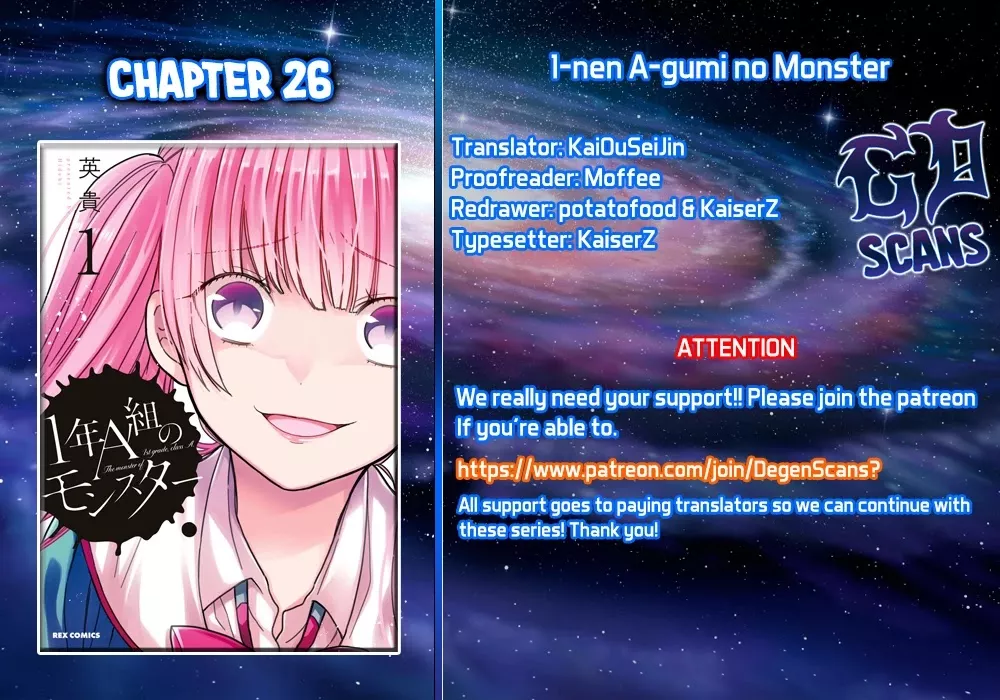 Read 1-nen A-gumi no Monster Chapter 26 - Sensei, It's Hard, Isn't it? Online