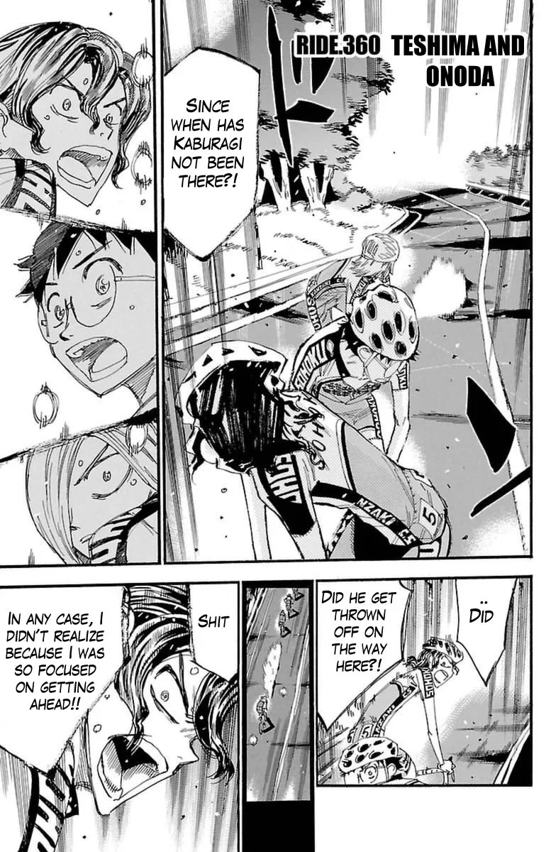 Read Yowamushi Pedal Chapter 360 - Teshima and onoda Online