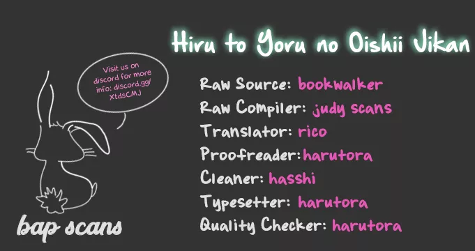 Read Hiru to Yoru no Oishii Jikan Chapter 11.1 Online