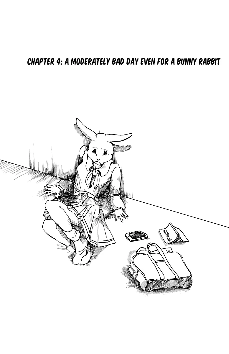 Read Beastars Chapter 4 - A Moderately Bad Day Even for a Bunny Rabbit Online