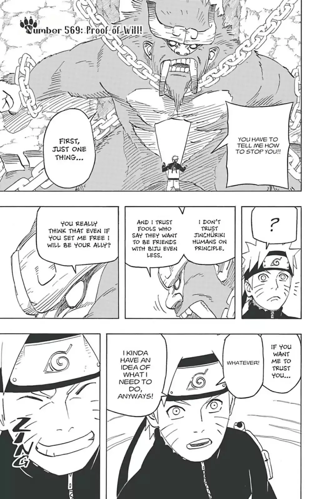 Read Naruto Chapter 569 - Proof Of Will! Online