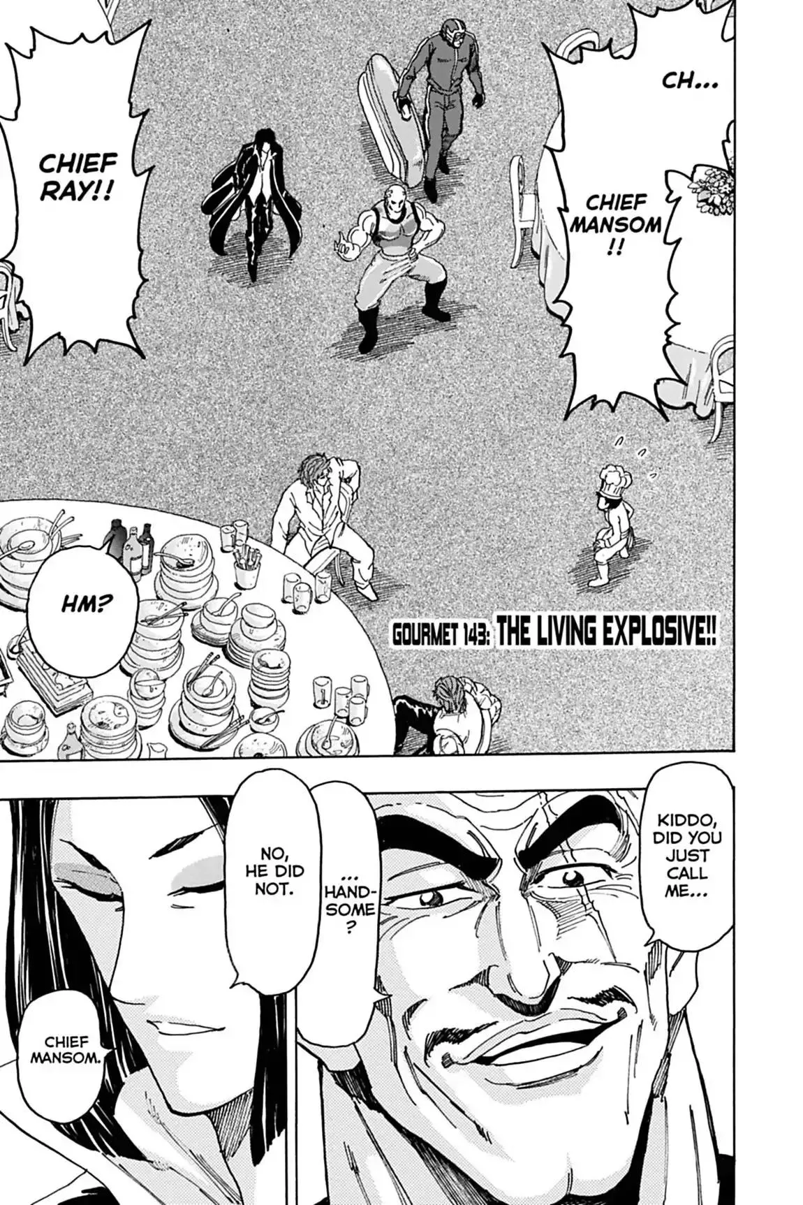 Read Toriko Chapter 143 - Vol.16 Gourmet 143: The Living Explosive!! Online