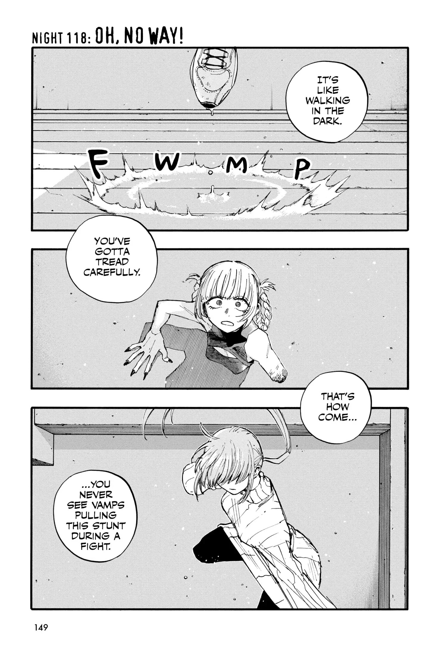 Read Yofukashi no Uta Chapter 118 - Oh, No Way! Online