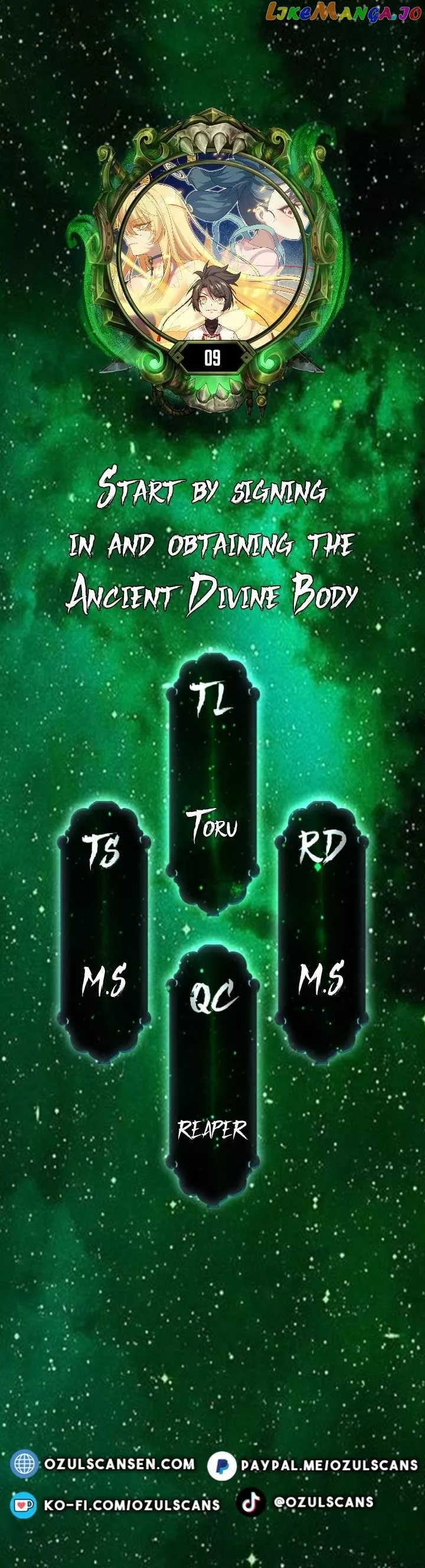 Read Start by signing in and obtaining the Ancient Divine Body Chapter 9 Online