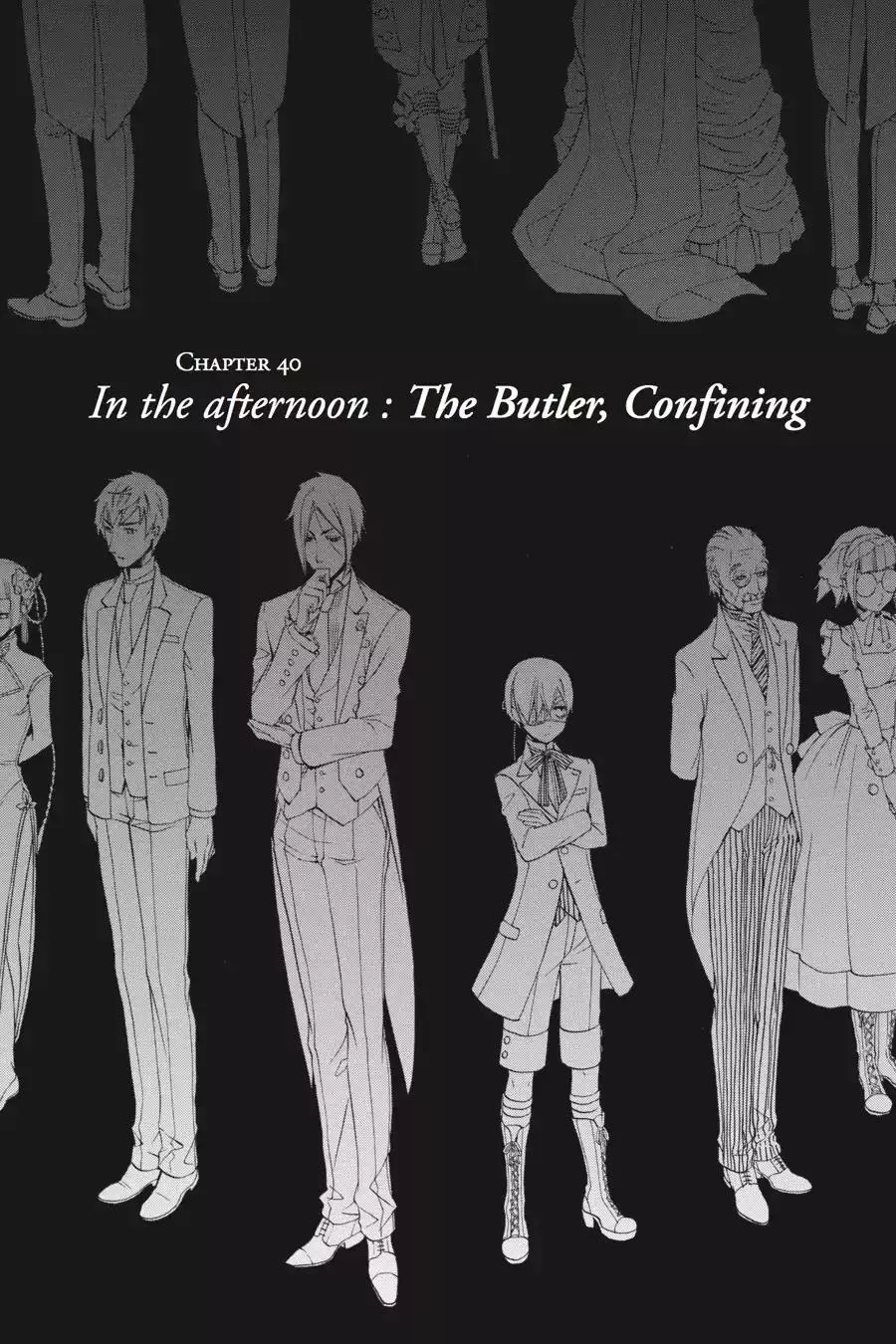 Read Kuroshitsuji Chapter 40 - In the afternoon: The Butler, Confining Online