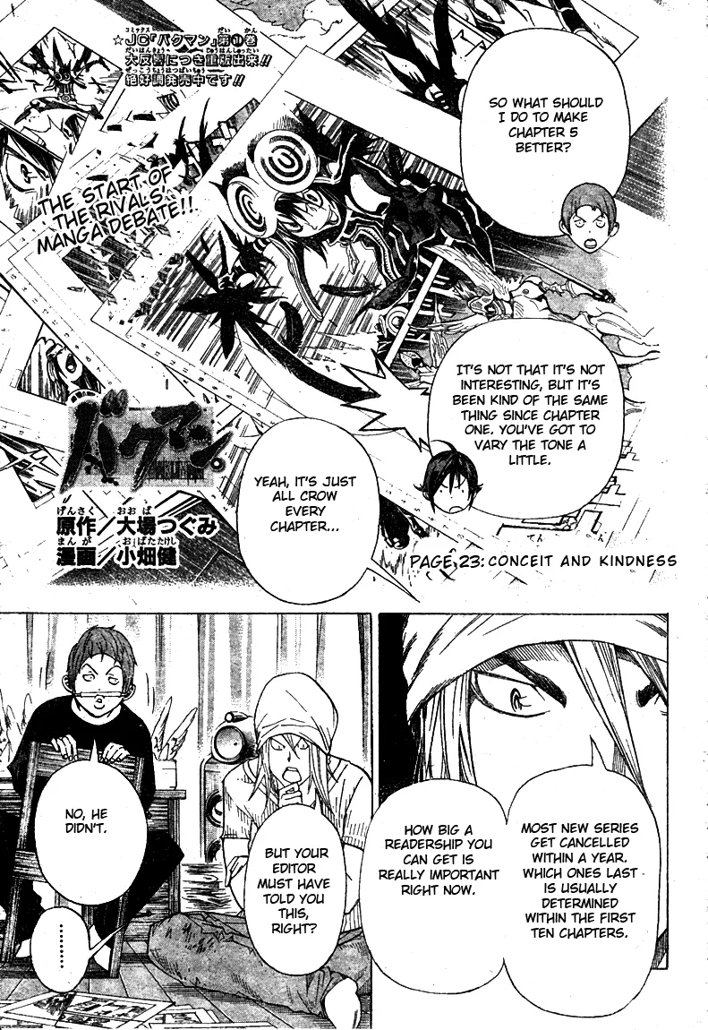 Read Bakuman Chapter 23 - Conceit and Kindness Online