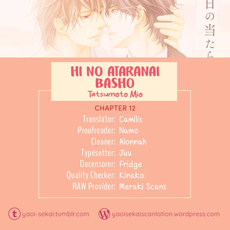 Read Hi no Ataranai Basho Chapter 12 Online
