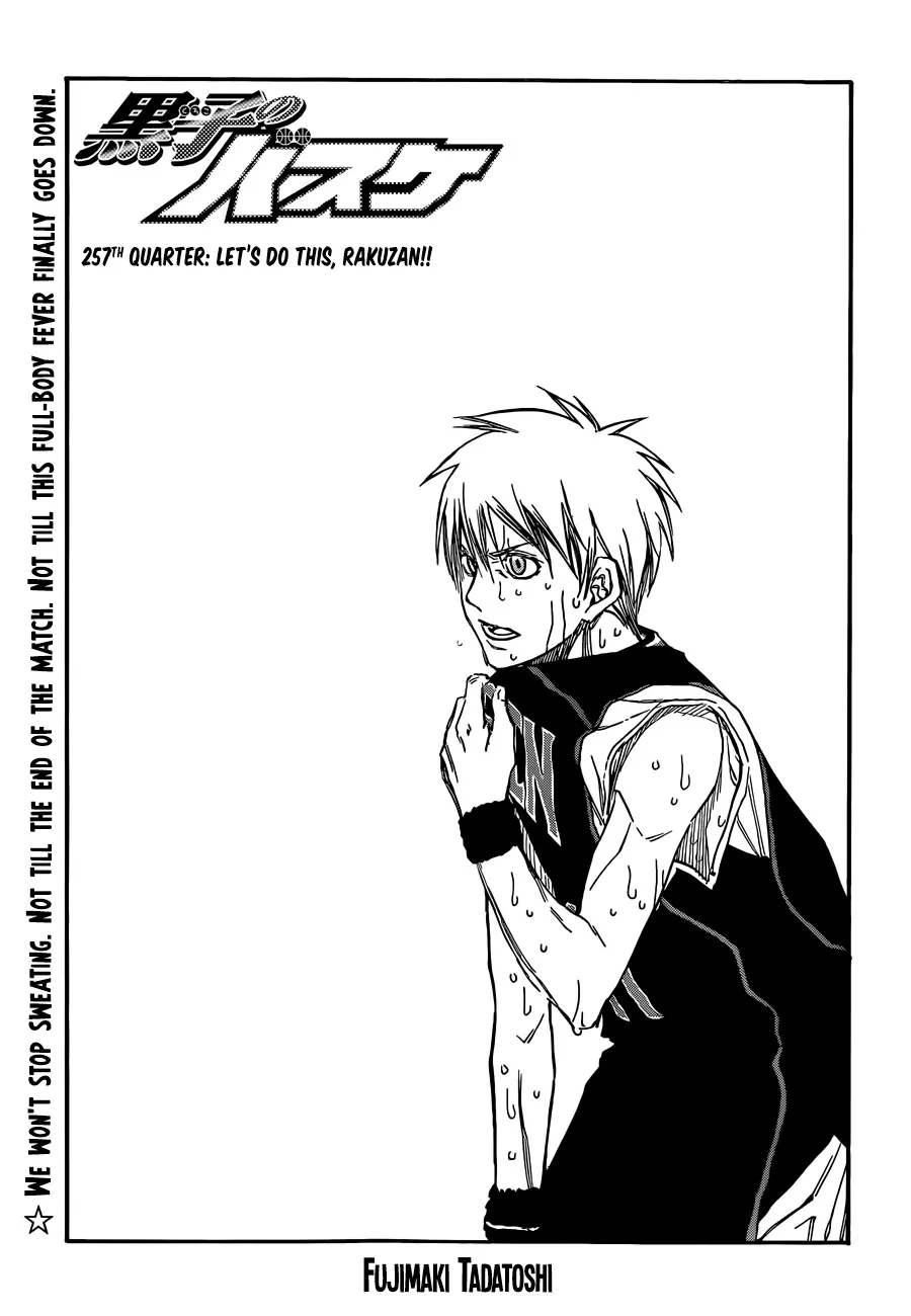 Read Kuroko no Basket Chapter 257 - Let's Do This, Rakuzan!! Online