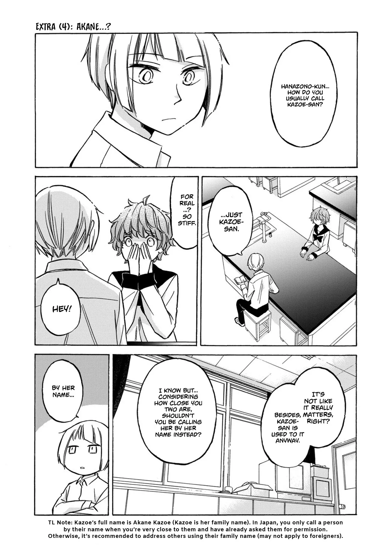 Read Hanazono-kun to Kazoe-san no Fukakai na Houkago Chapter 30 - Twitter Extra (2) Online