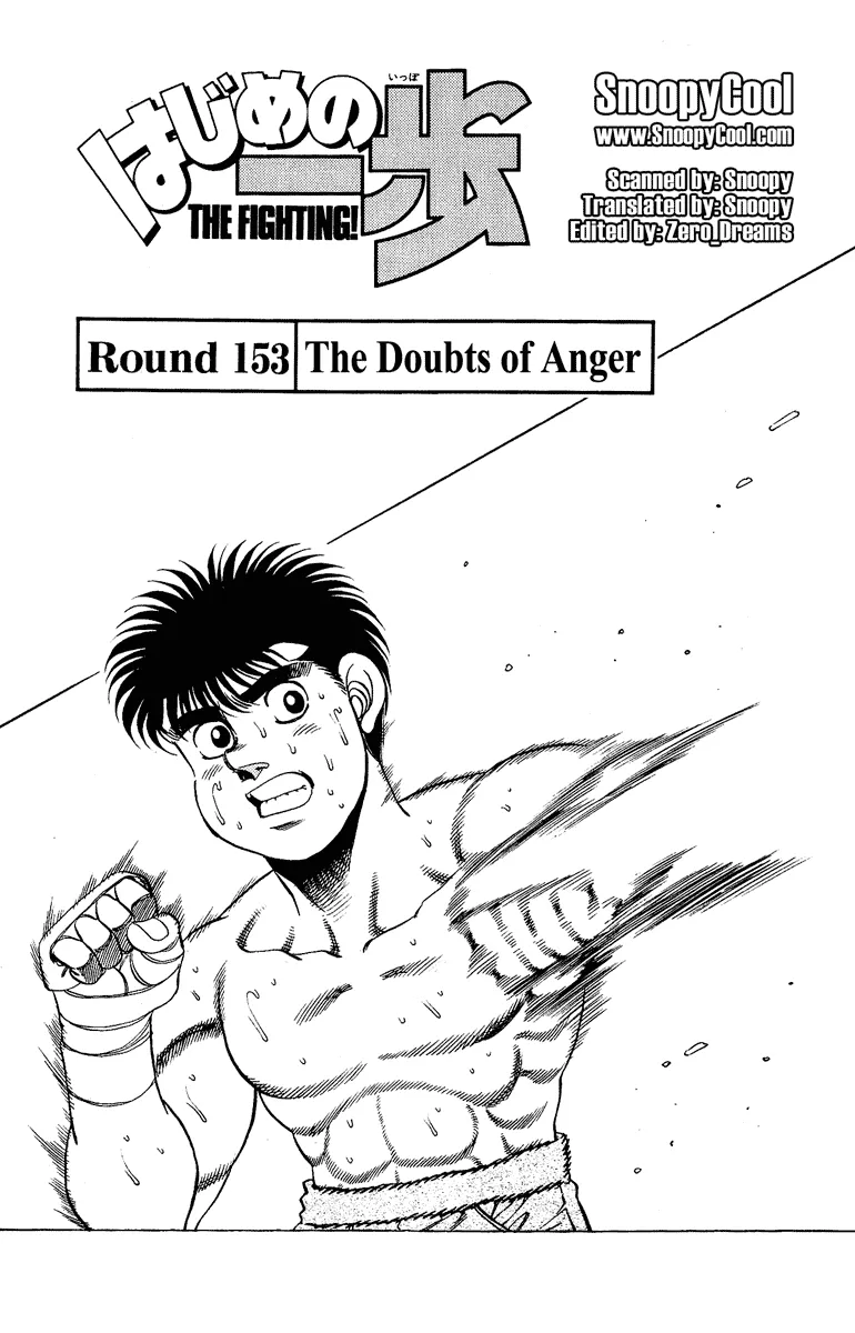 Read Hajime no Ippo Chapter 153 - The Doubts of Anger Online