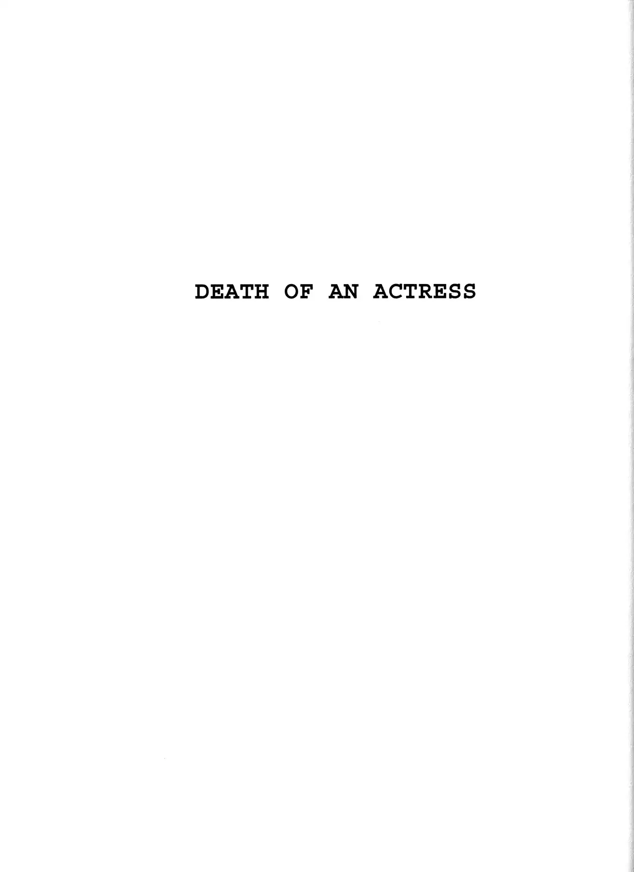 Read Black Jack Chapter 3 - Death of An Actress Online