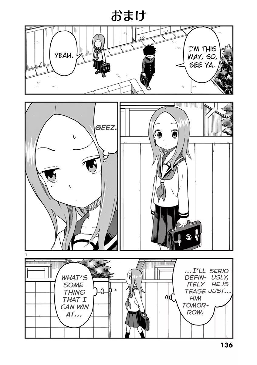 Read Karakai Jouzu no (Moto) Takagi-san Chapter 67.5 - Volume 5 Omake Chapter Online