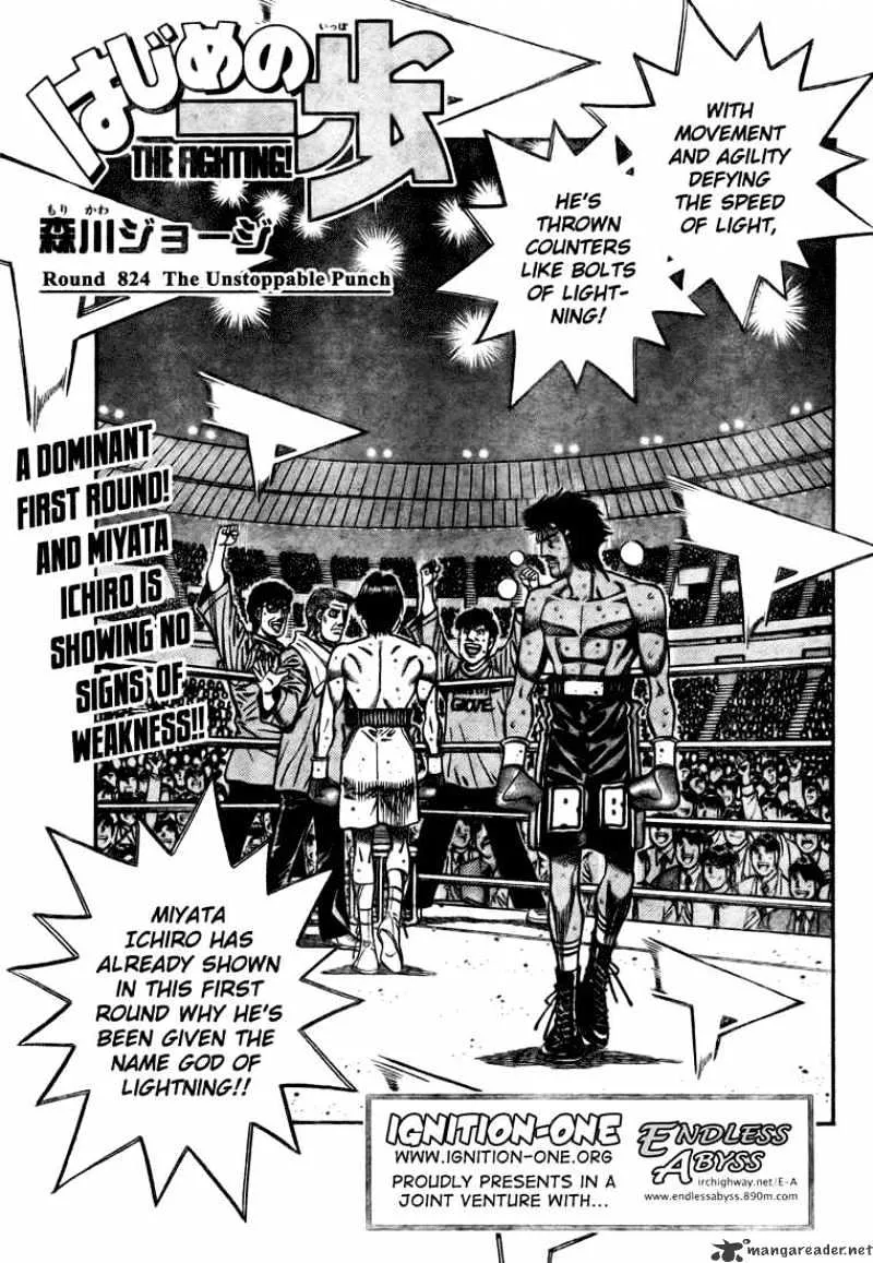 Read Hajime no Ippo Chapter 824 - The Unstoppable Punch Online