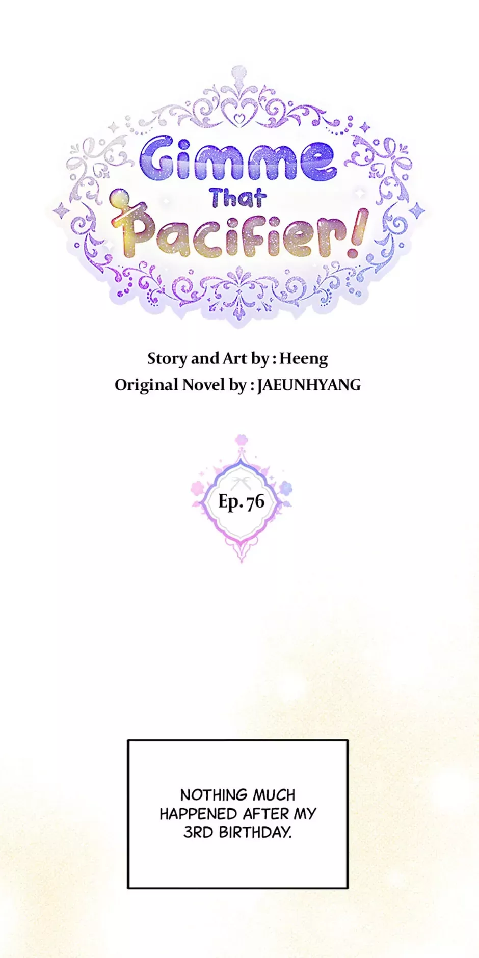 Read Gimme That Pacifier! Chapter 76 Online