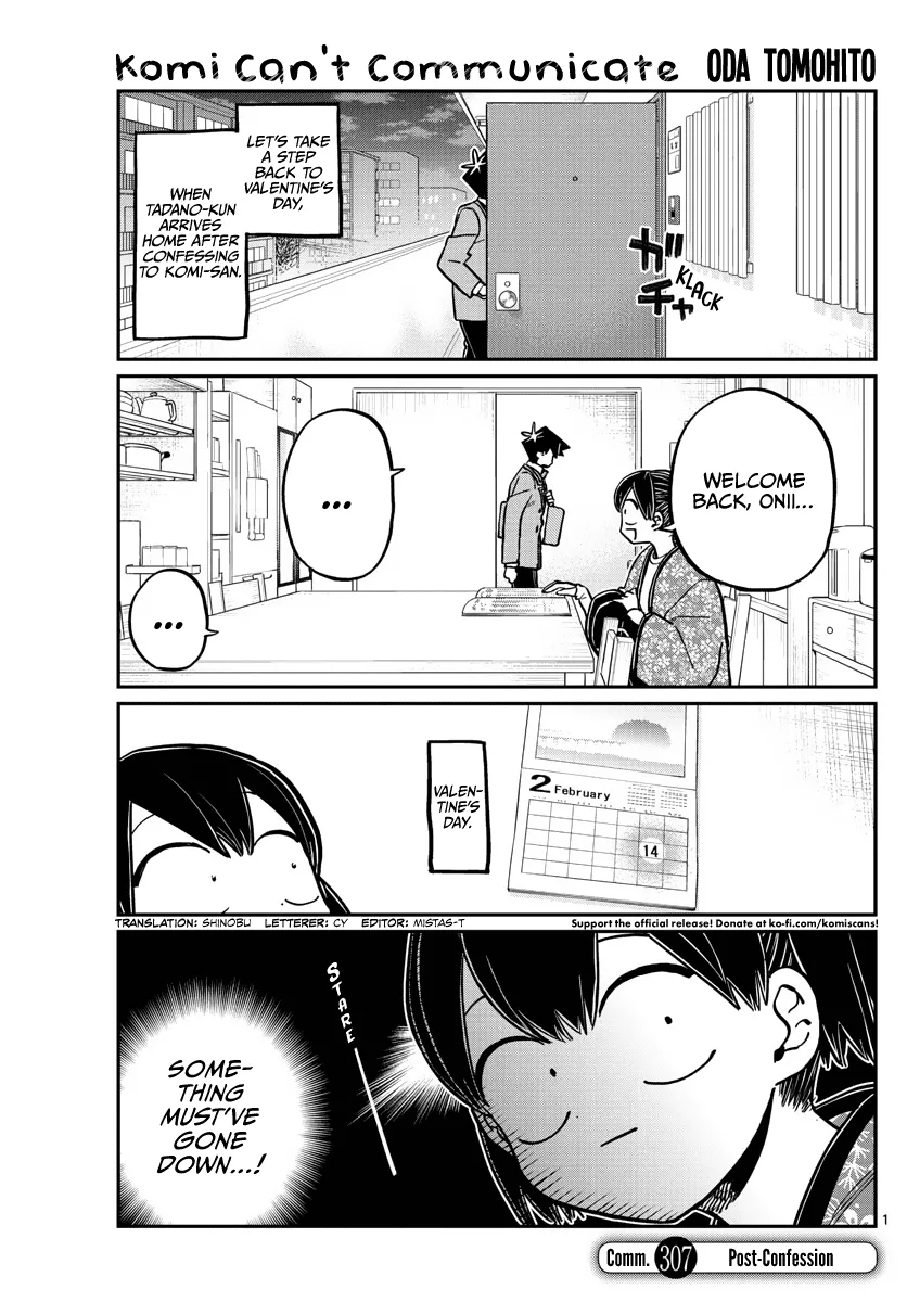 Read Komi-san wa Komyushou Desu Chapter 307 - Post-Confession Online