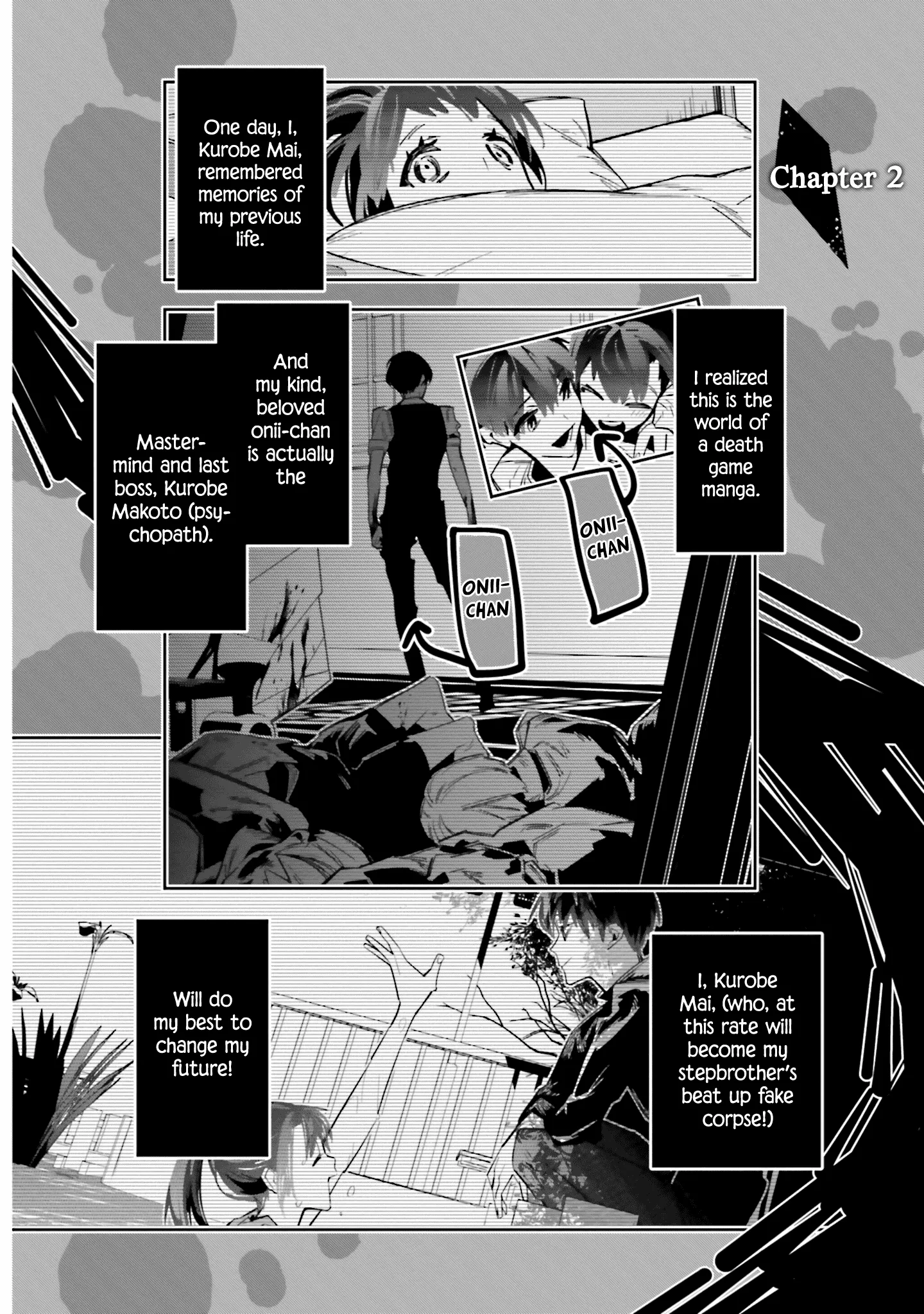 Read Death Game Manga no Kuromaku Satsujinki no Imouto ni Tensei shite Shippai shita Chapter 2 Online