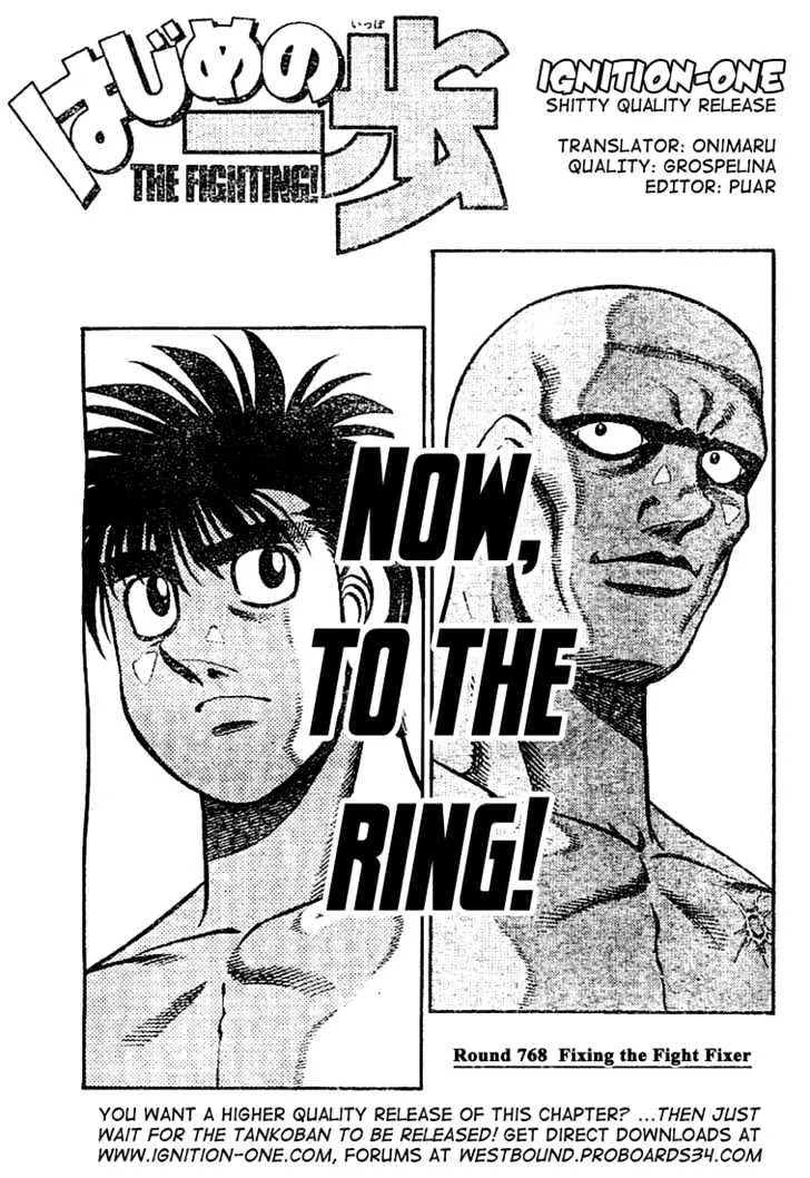 Read Hajime no Ippo Chapter 768 - Fixing the fight fixer Online