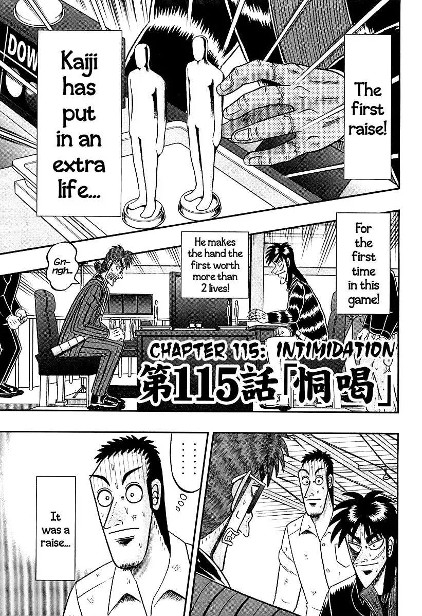 Read Gambling Outcast Kaiji: The One Poker Arc – Kaiji Part 5 Chapter 115 - Intimidation Online