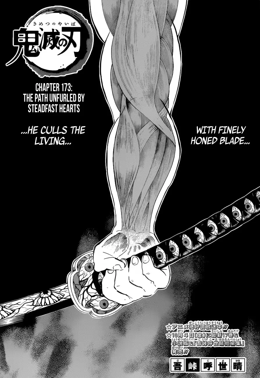 Read Kimetsu no Yaiba Chapter 173 - The path unfurled by steadfast hearts Online