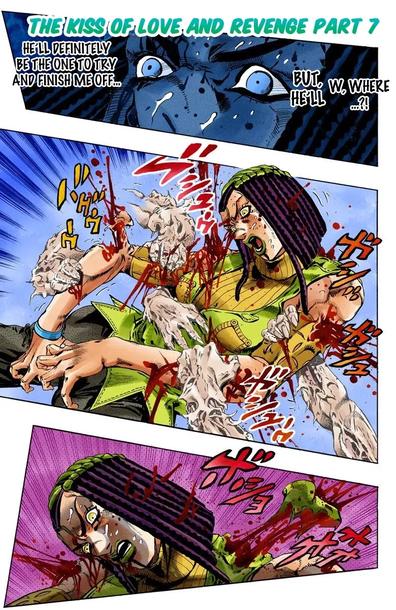 Read JoJo’s Bizarre Adventure Part 6: Stone Ocean Chapter 57 - The Kiss of Love and Revenge Part 7 Online