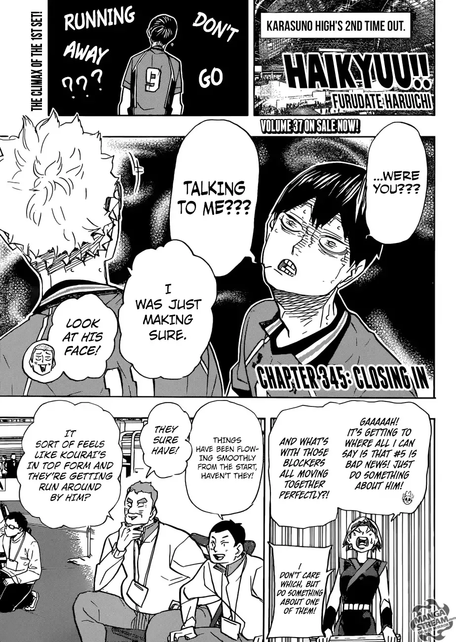 Read Haikyu!! Chapter 345 - Closing In Online