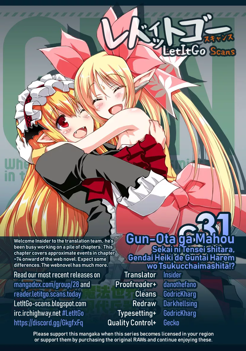 Read Gunota ga Mahou Sekai ni Tensei Shitara, Gendai Heiki de Guntai Harem o Tsukucchaimashita!? Chapter 31 Online