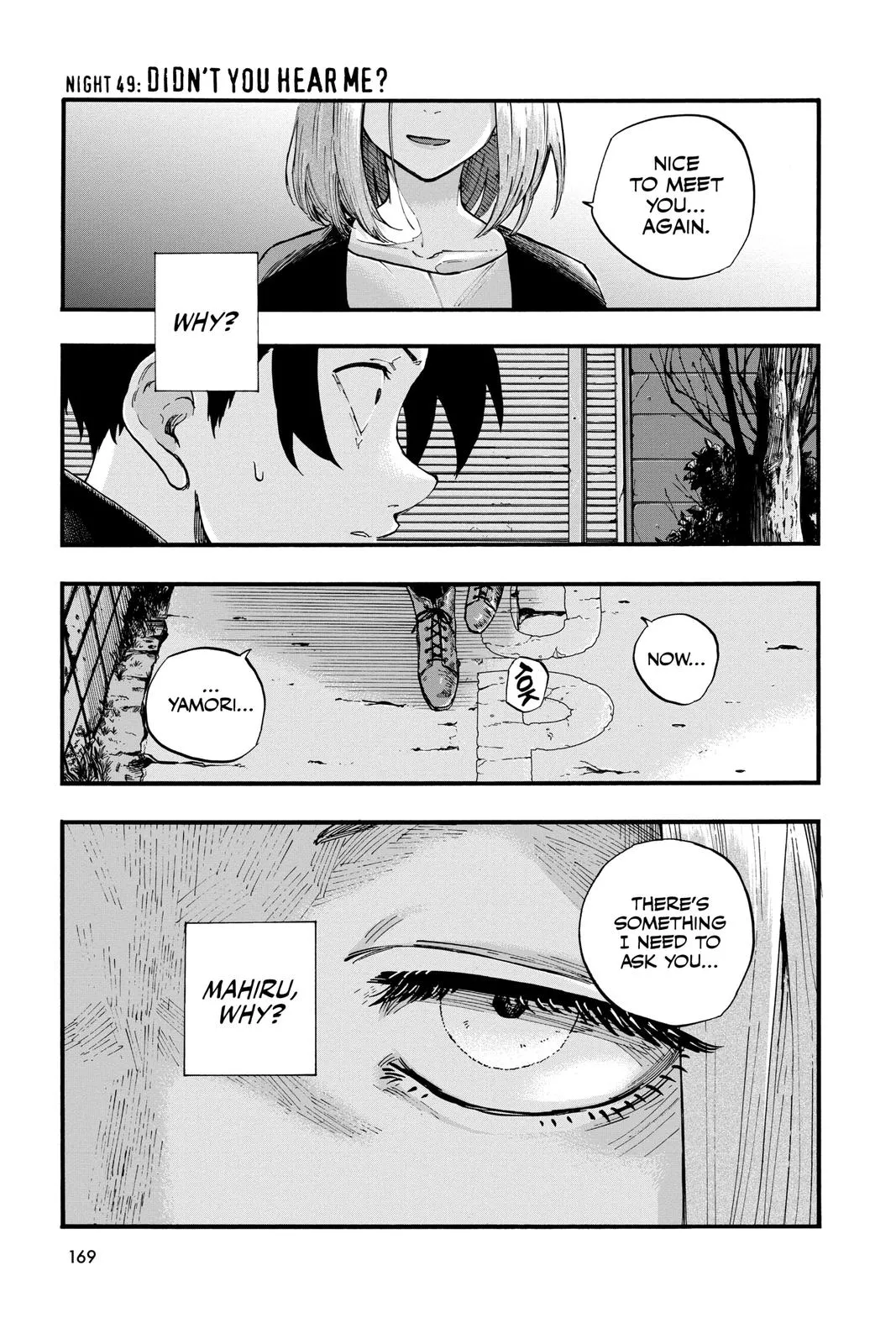 Read Yofukashi no Uta Chapter 49 Online
