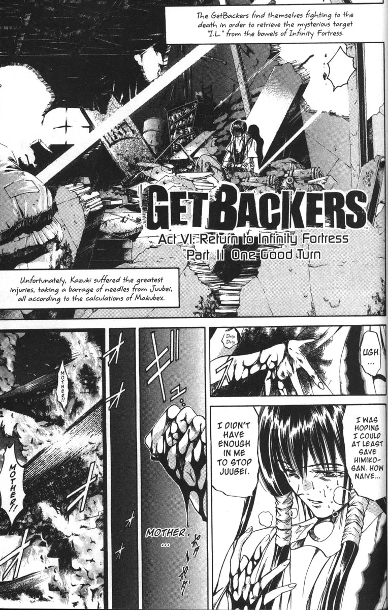 Read Get Backers Chapter 46 - Act VI: Return to Infinity Fortress (11): One Good Turn Online