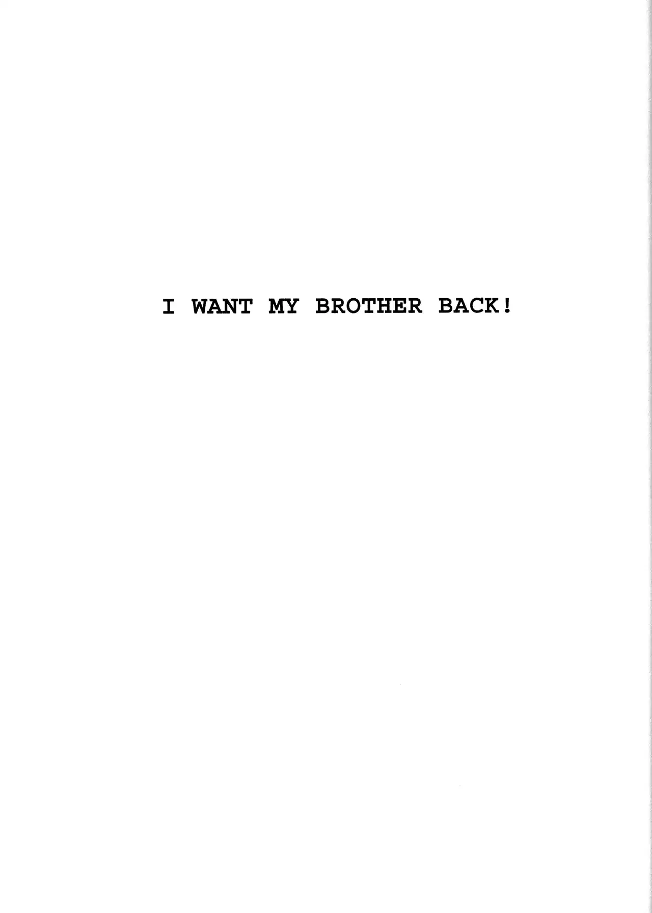 Read Black Jack Chapter 4 - I Want My Brother Back! Online