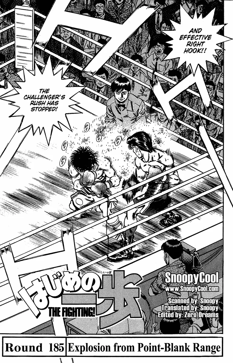 Read Hajime no Ippo Chapter 185 - Explosion from Point-blank Range Online