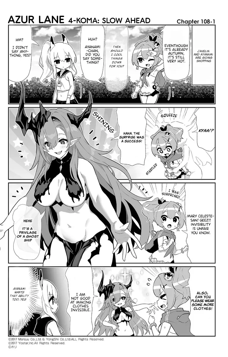 Read Azur Lane 4-koma: Slow Ahead Chapter 108 - Mary Celeste Online