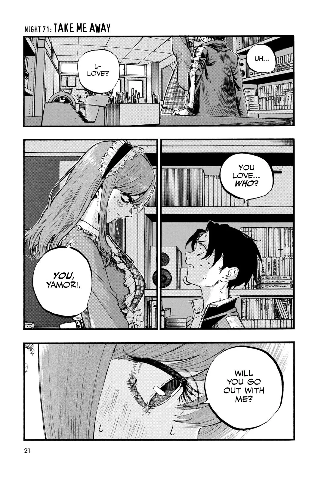 Read Yofukashi no Uta Chapter 71 Online