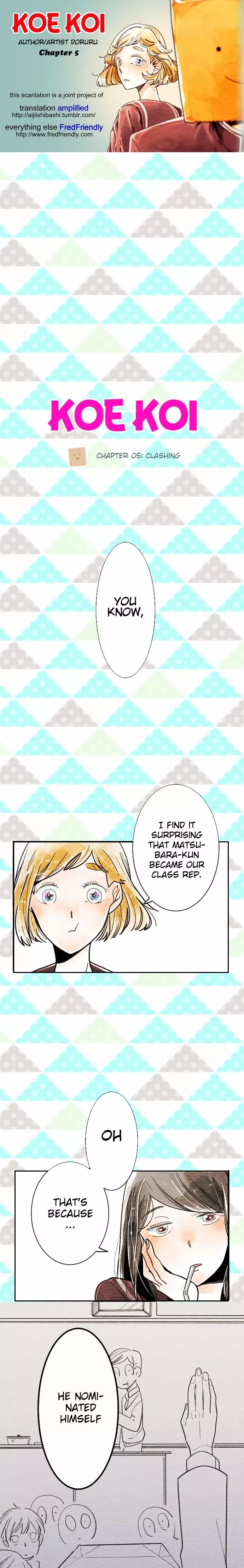 Read Koe Koi Chapter 5 - Clashing Online