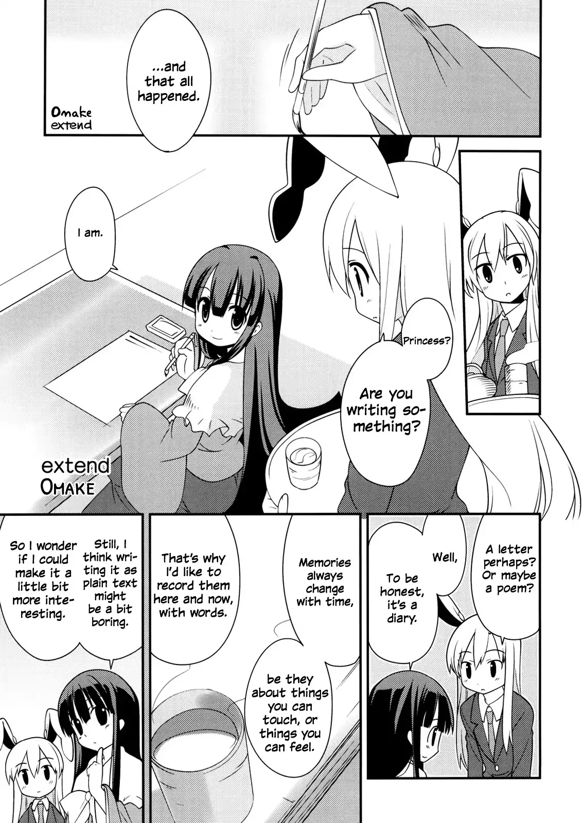 Read Touhou Bougetsushou: Tsuki no Inaba to Chijou no Inaba Chapter 30.1 - Volume 2 Omake Online