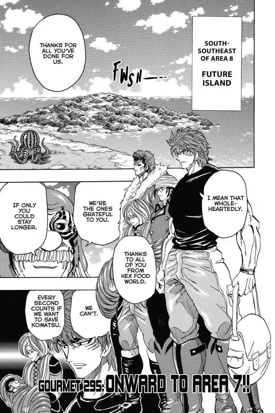 Read Toriko Chapter 295 - Vol.33 Gourmet 295: Onward to Area 7!! Online