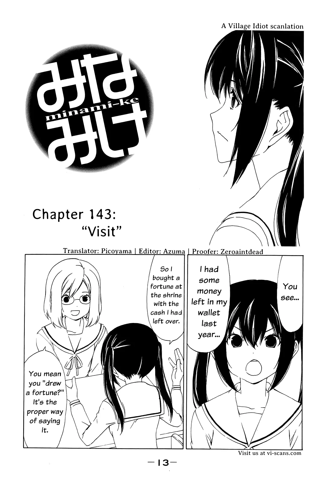 Read Minami-ke Chapter 143 - "Visit" Online