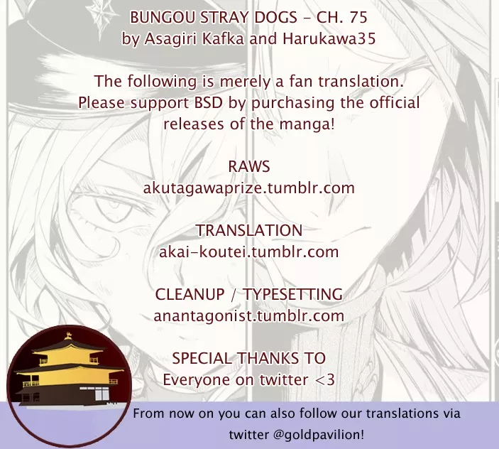 Read Bungou Stray Dogs Chapter 75 - Skyfall Part 2 Online