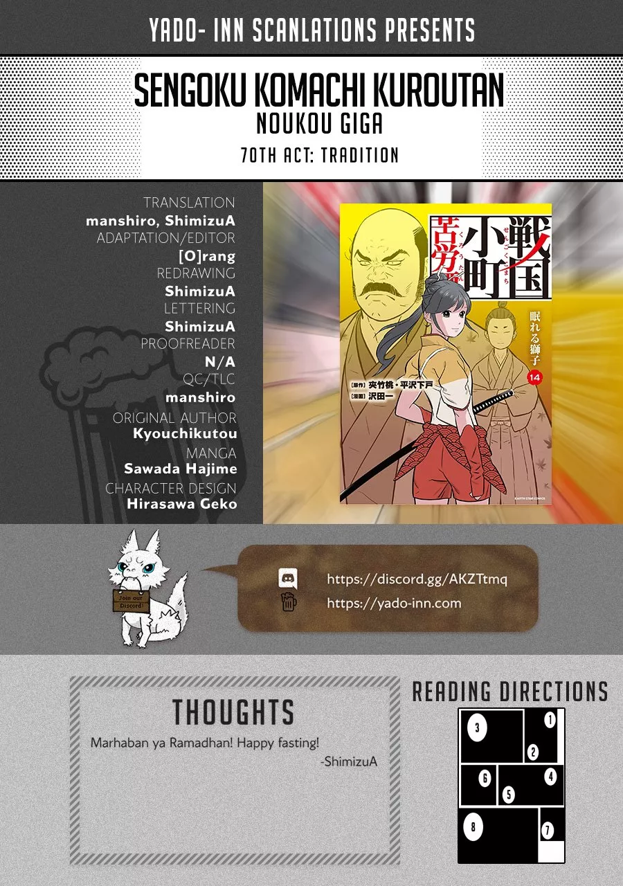 Read Sengoku Komachi Kuroutan: Noukou Giga Chapter 70 - Tradition Online